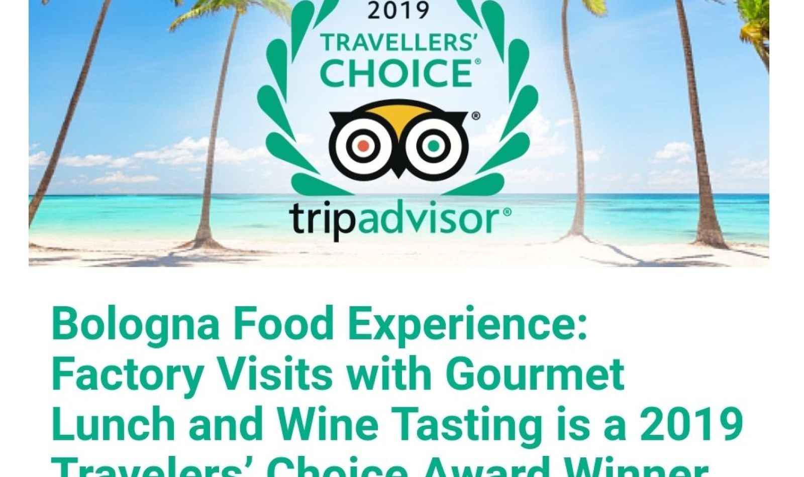 Italian Days in the TOP 10 of Experiences in Italy on Tripadvisor
